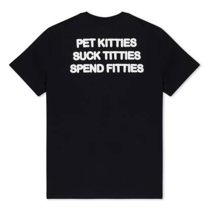 Pet Kitties Tee (Black)-IYAMIUIO