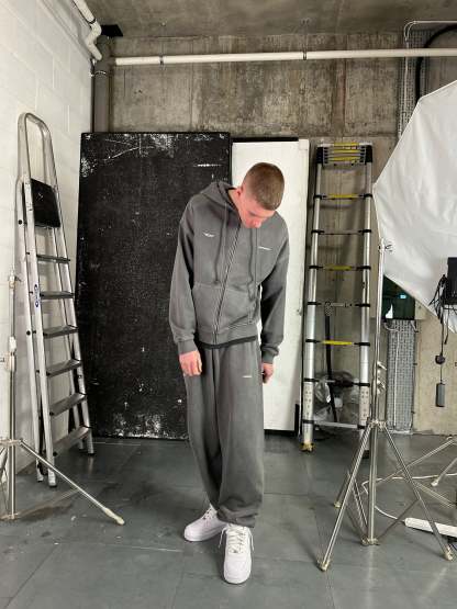 STONEWASHED UNIFORM JOGGERS-IYAMIUIO