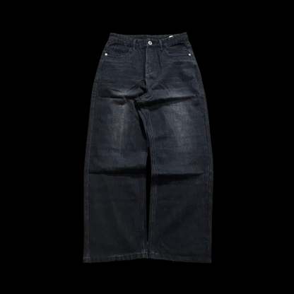 Baggy double cross  Jeans-IYAMIUIO
