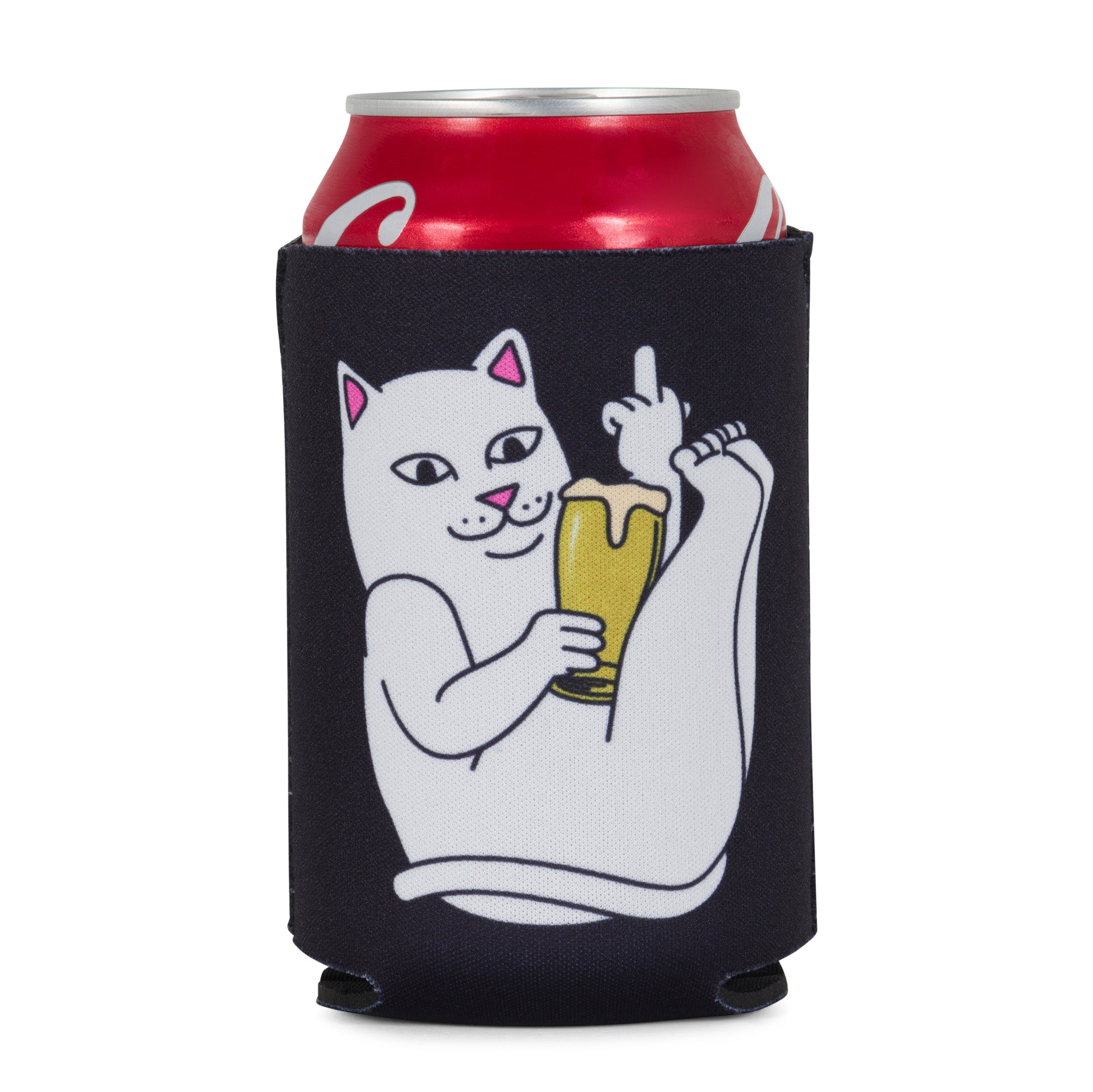 Tippy Nerm Beer Koozie (Black)-IYAMIUIO