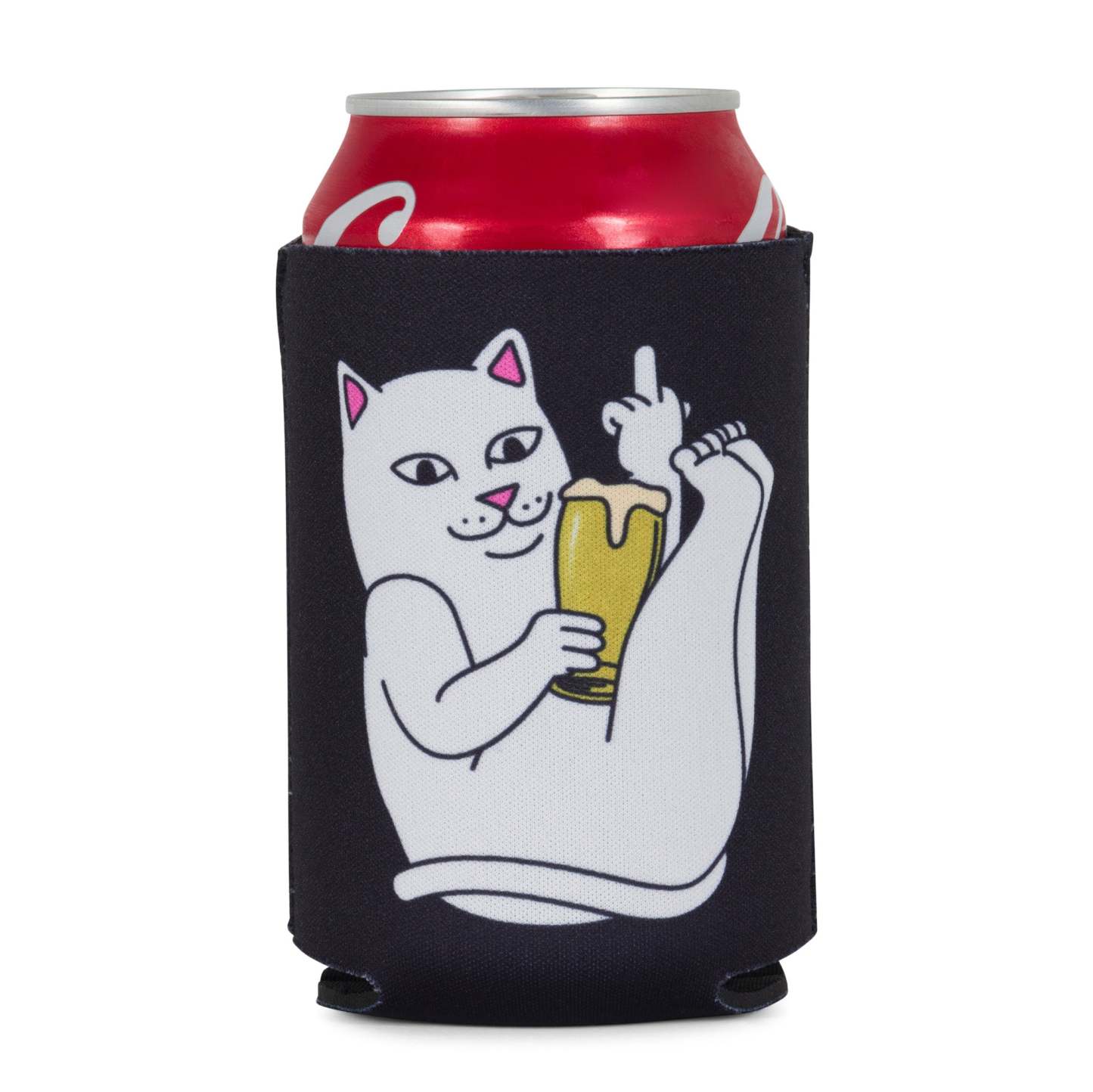Tippy Nerm Beer Koozie (Black)-IYAMIUIO