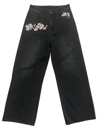 Unisex Sakura Jeans-IYAMIUIO