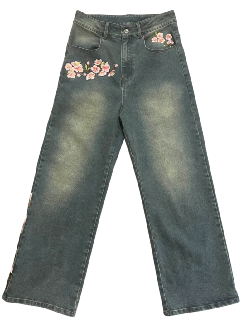 Unisex Sakura Jeans-IYAMIUIO