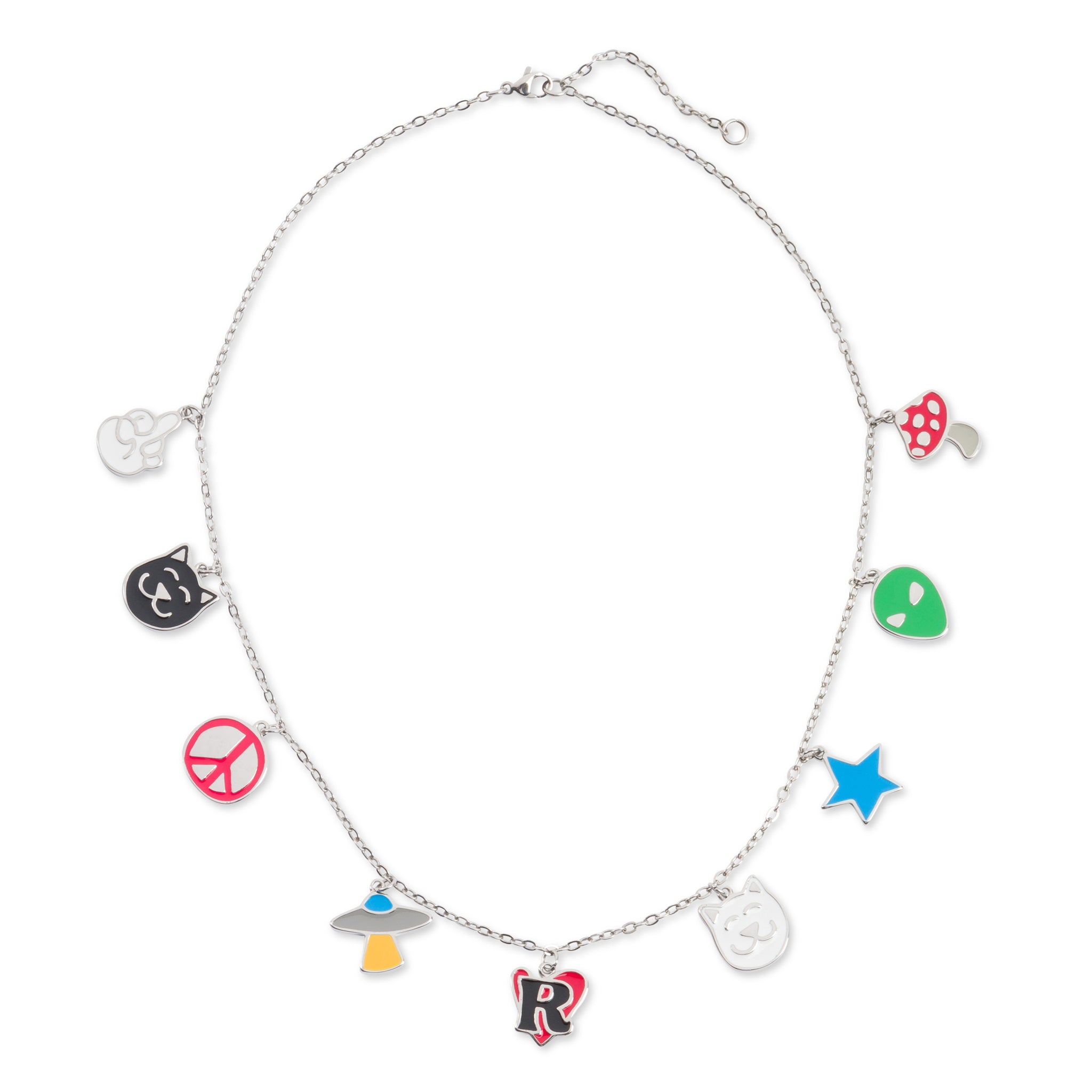 Lucky Charms Necklace (Silver)-IYAMIUIO