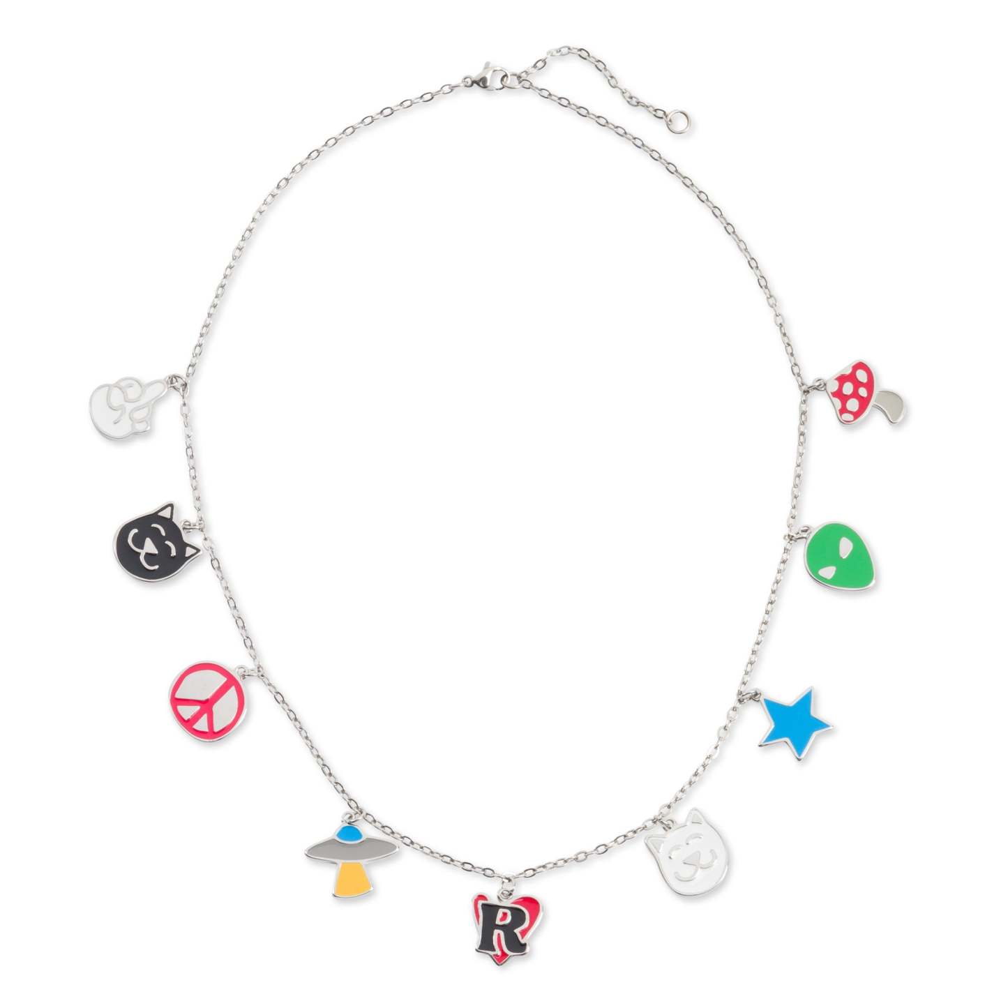Lucky Charms Necklace (Silver)-IYAMIUIO