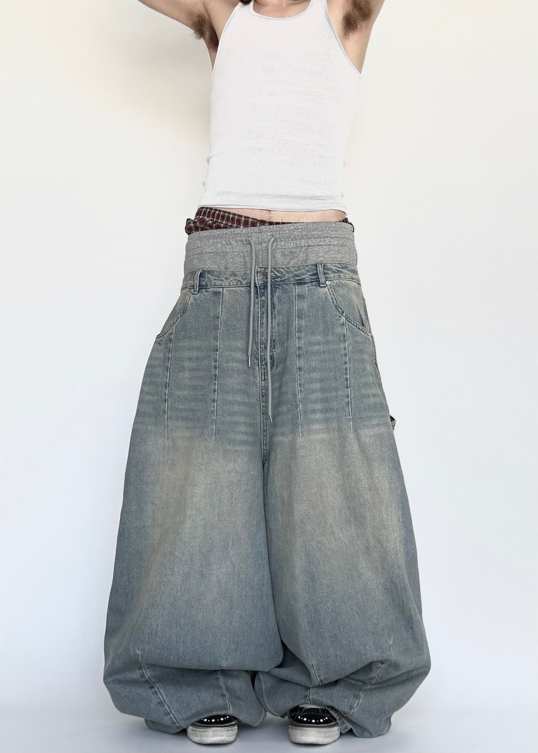 DOUBLE WAISTED BAGGIEST-IYAMIUIO