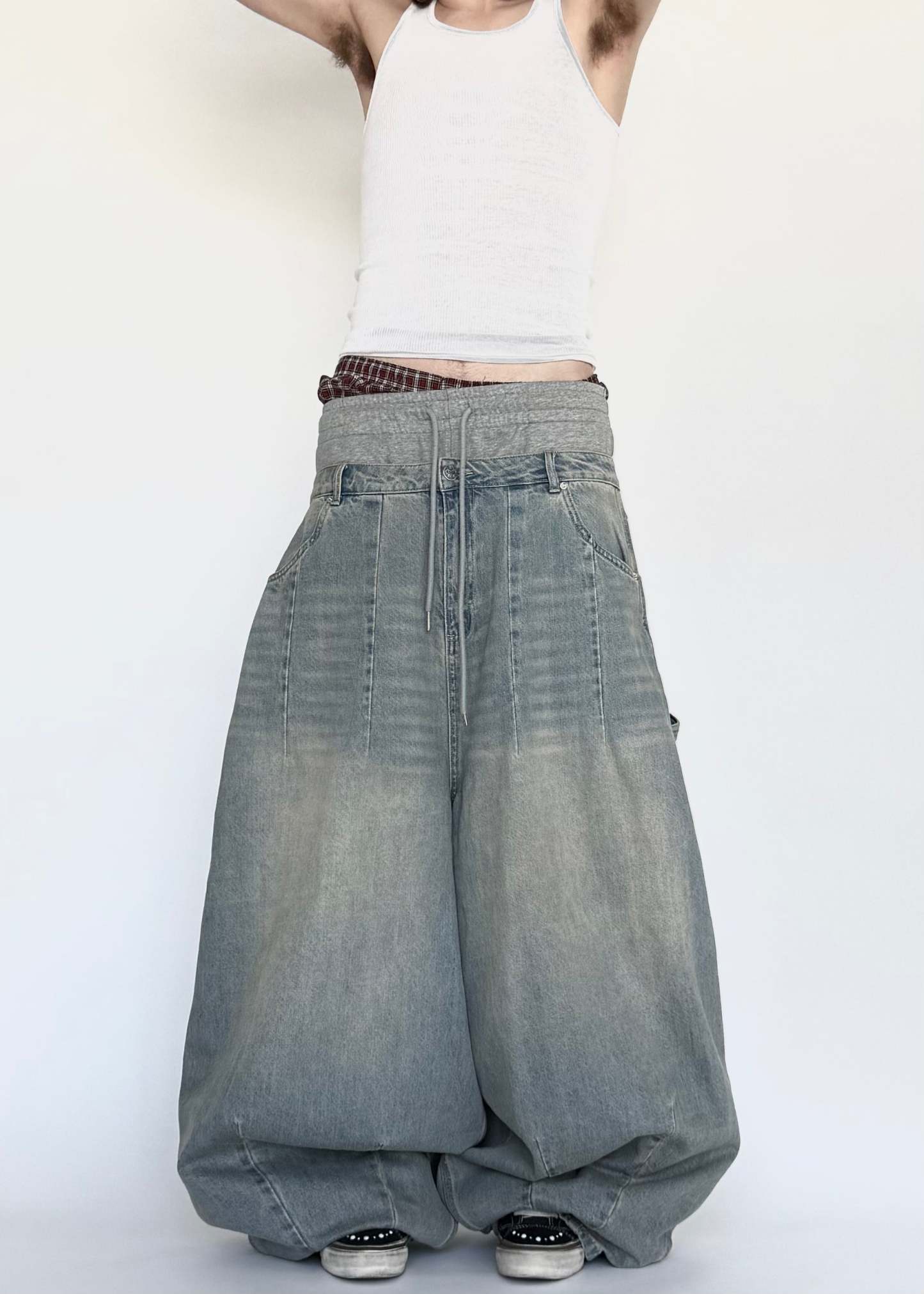 DOUBLE WAISTED BAGGIEST-IYAMIUIO