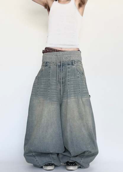 DOUBLE WAISTED BAGGIEST-IYAMIUIO