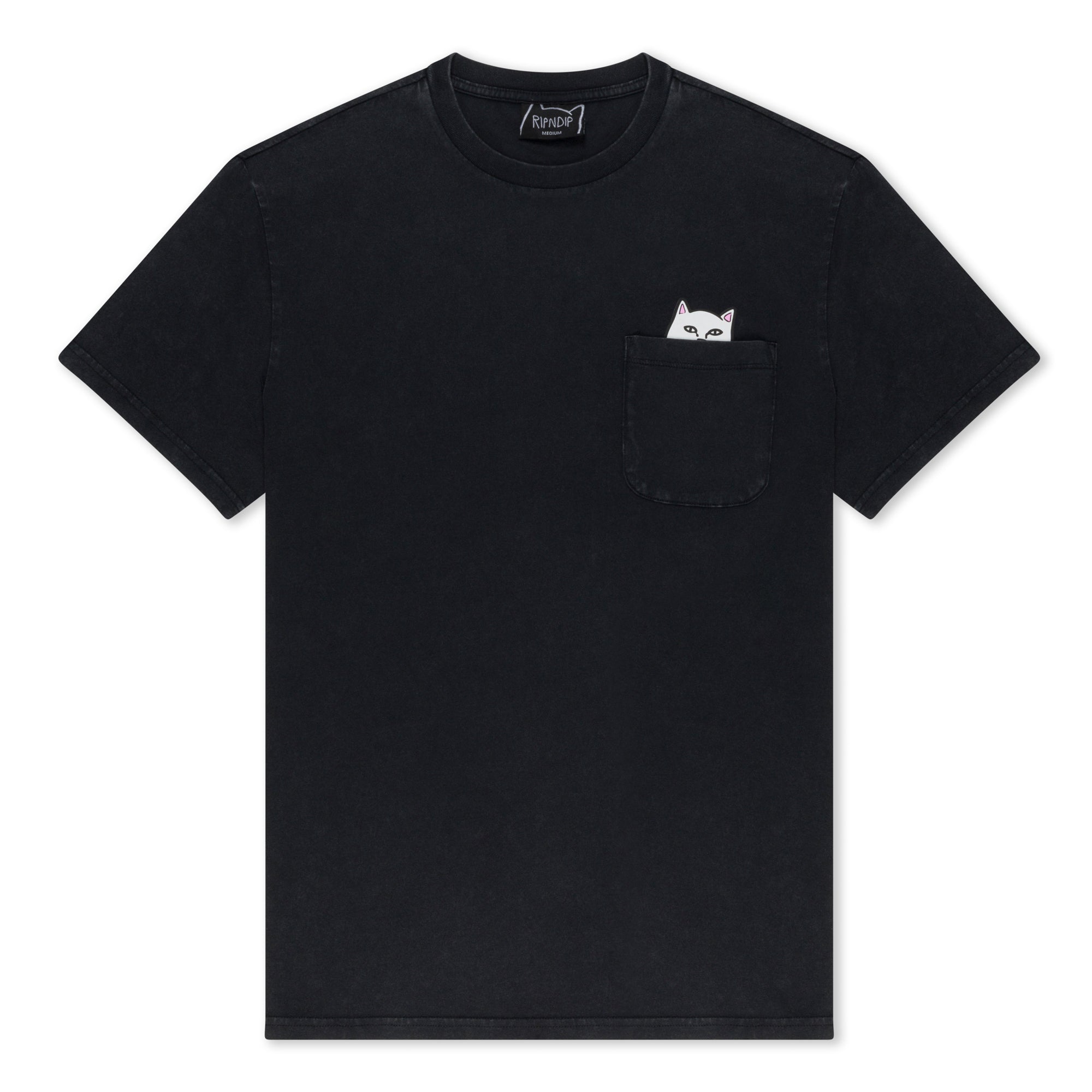 Lord Nermal Pocket tee (Black Mineral Wash)-IYAMIUIO