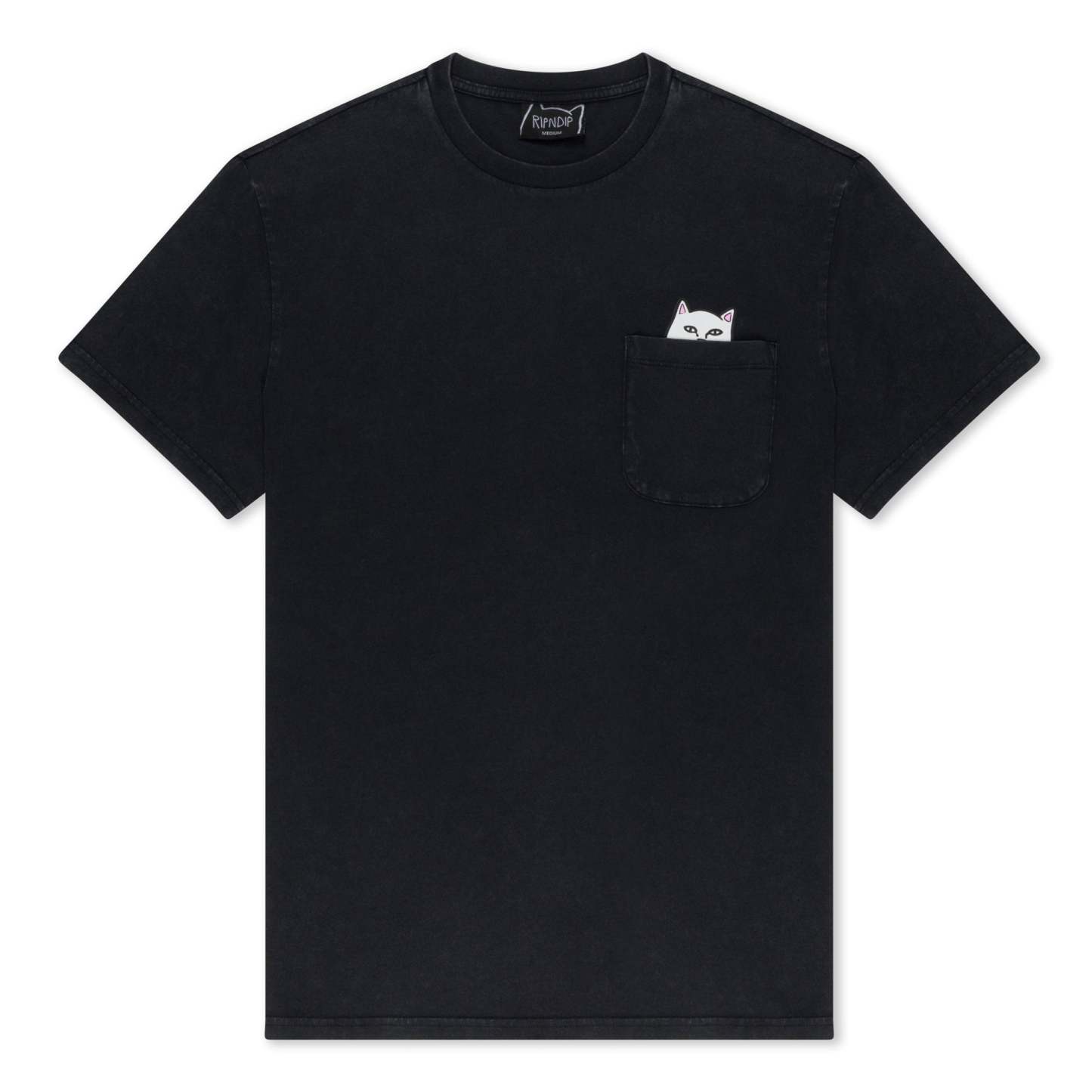 Lord Nermal Pocket tee (Black Mineral Wash)-IYAMIUIO
