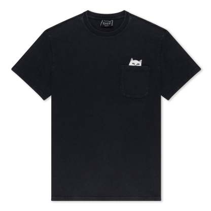 Lord Nermal Pocket tee (Black Mineral Wash)-IYAMIUIO