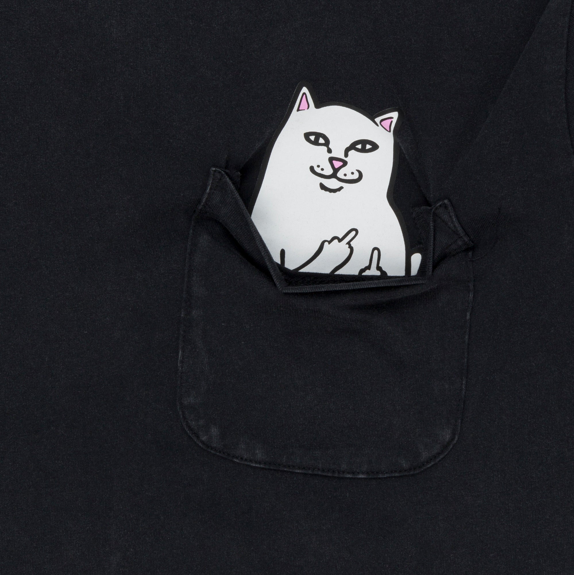 Lord Nermal Pocket tee (Black Mineral Wash)-IYAMIUIO