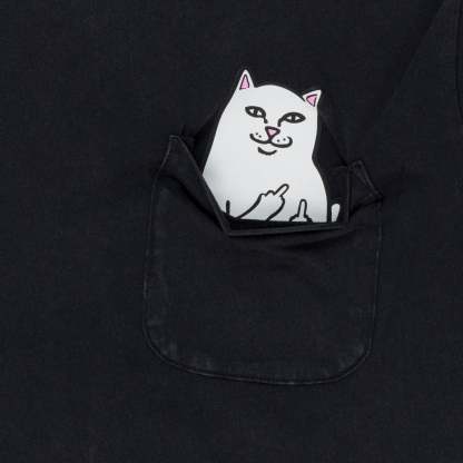 Lord Nermal Pocket tee (Black Mineral Wash)-IYAMIUIO