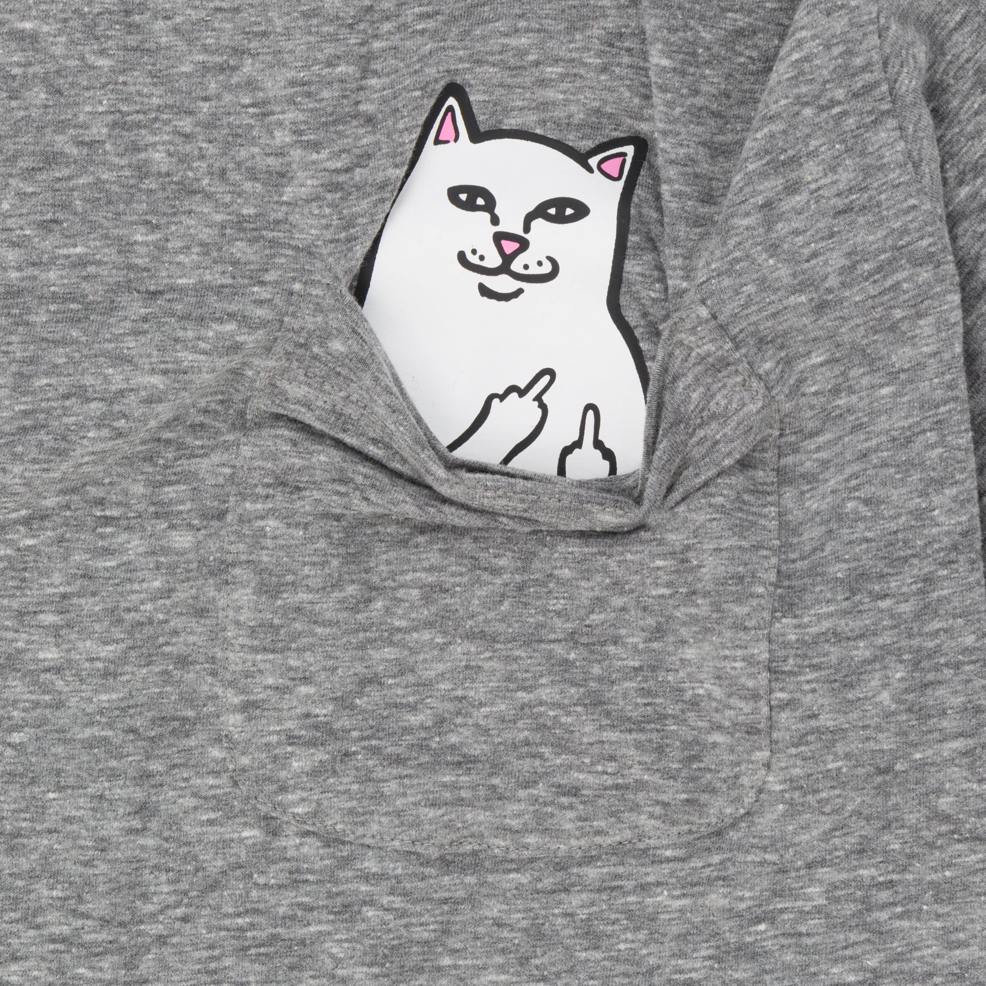 Lord Nermal S/S Pocket Tee (Heather Grey)-IYAMIUIO