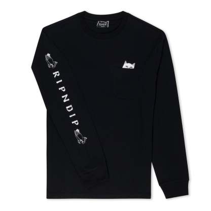 Lord Nermal L/S Pocket Tee (Black)-IYAMIUIO