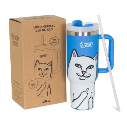 Lord Nermal Big Ol Cup Tumbler (Blue)-IYAMIUIO