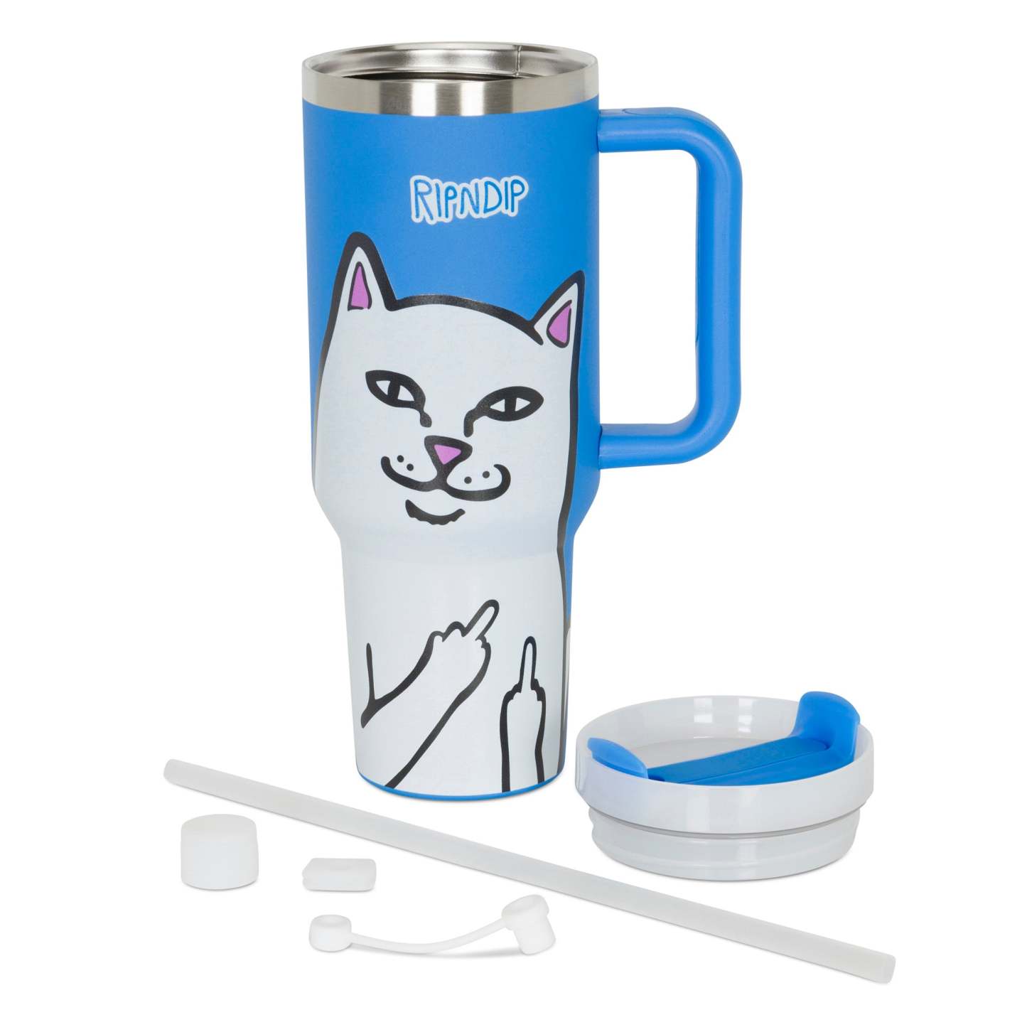 Lord Nermal Big Ol Cup Tumbler (Blue)-IYAMIUIO