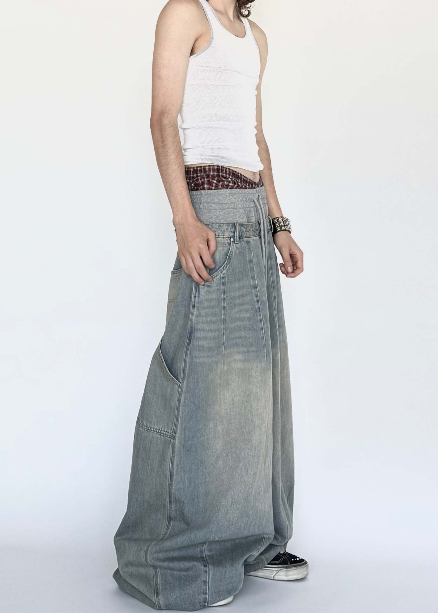 DOUBLE WAISTED BAGGIEST-IYAMIUIO