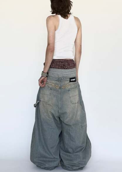 DOUBLE WAISTED BAGGIEST-IYAMIUIO