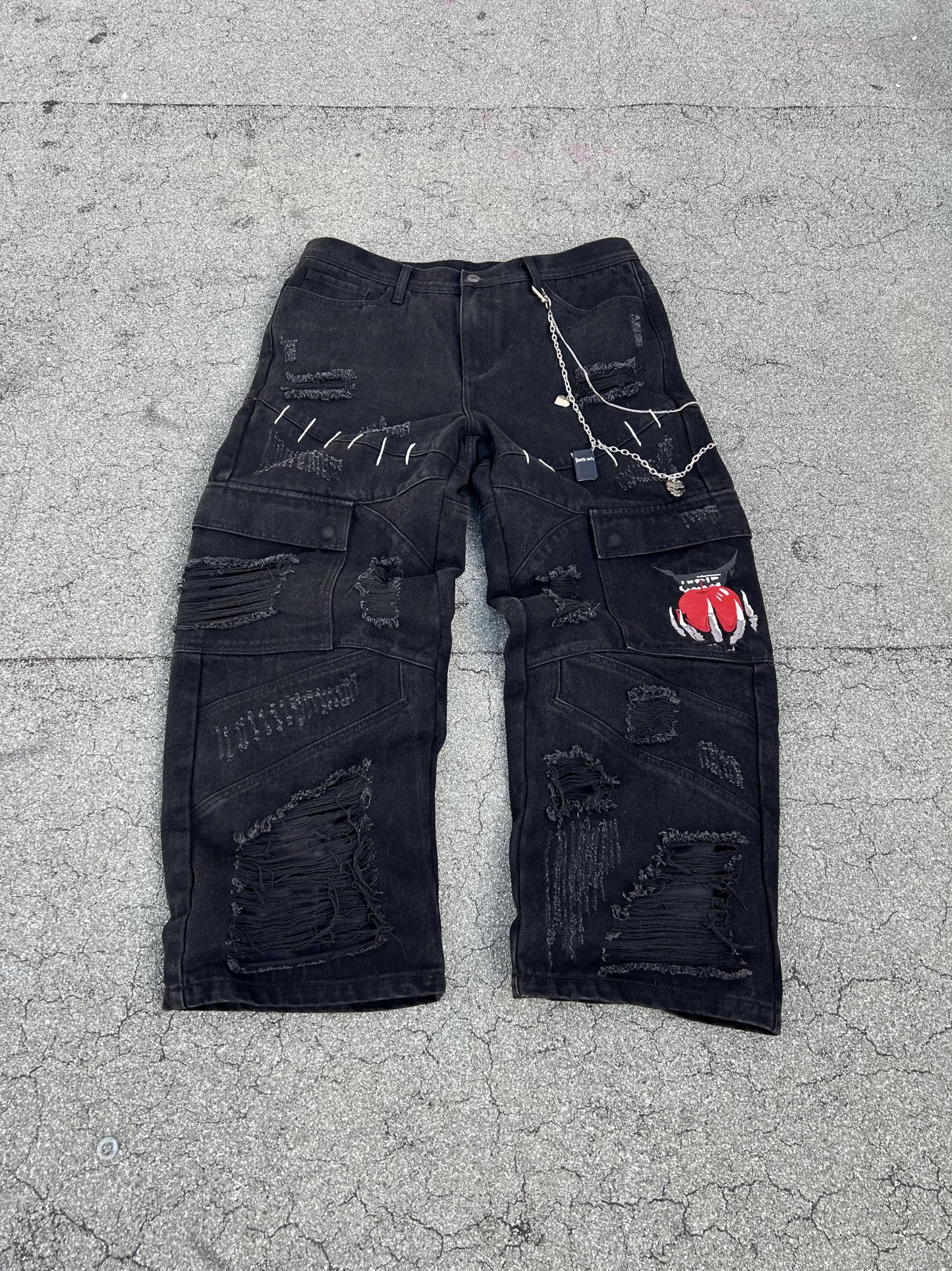 "Cruel Fate" Cargo Pants-IYAMIUIO