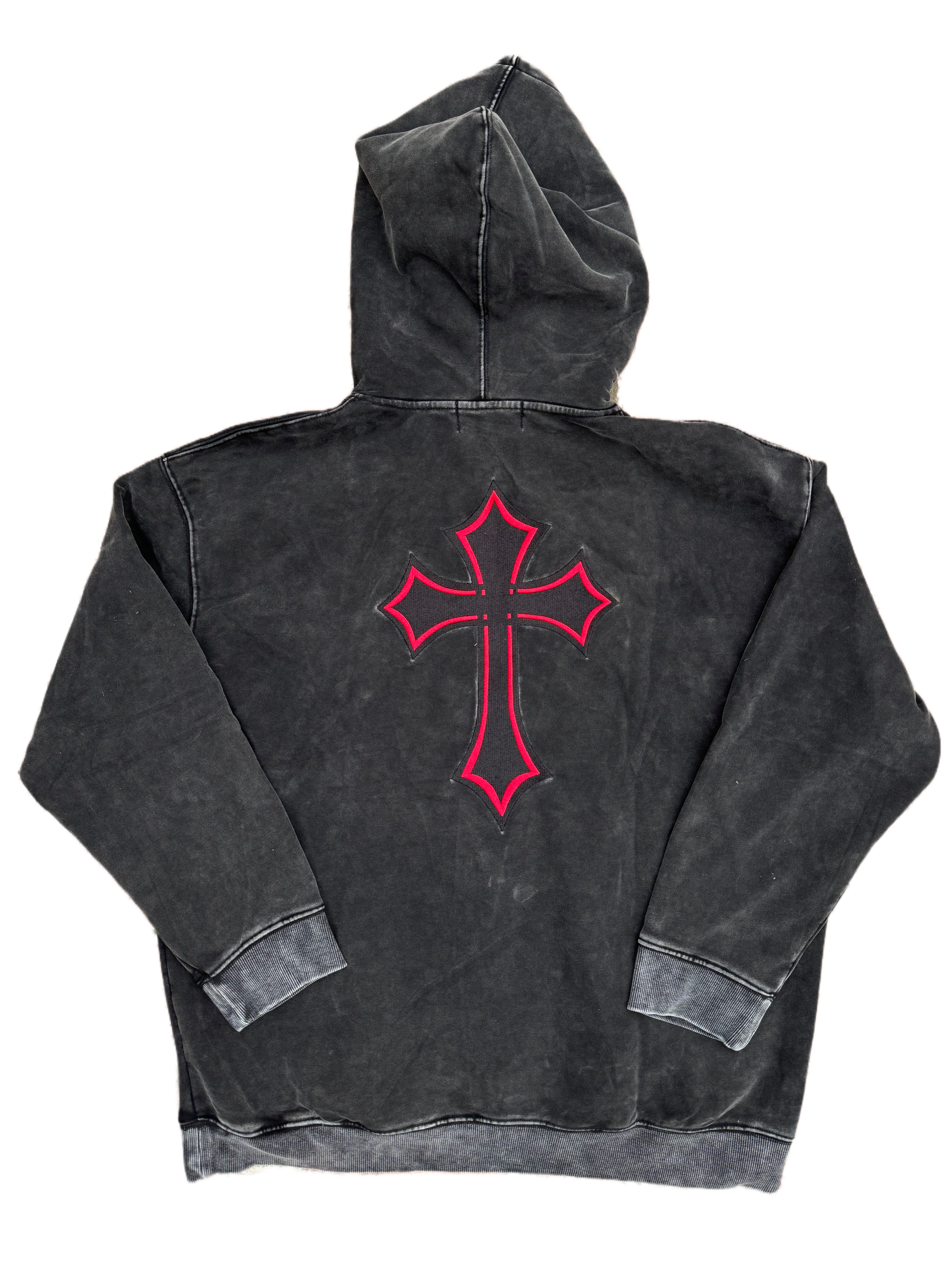 Red Cross Hoodie-IYAMIUIO