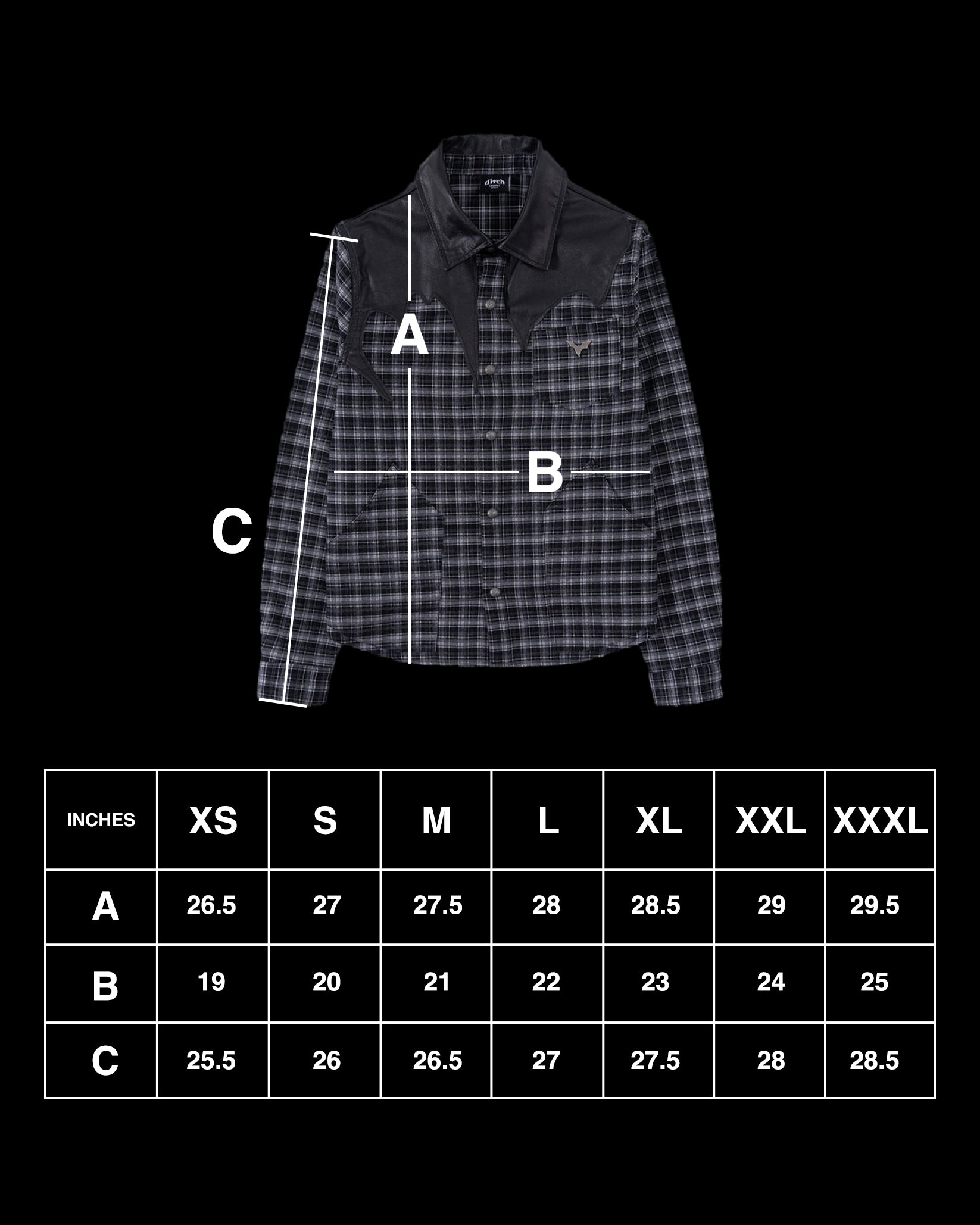 LEATHER FLANNEL (BLACK)-IYAMIUIO