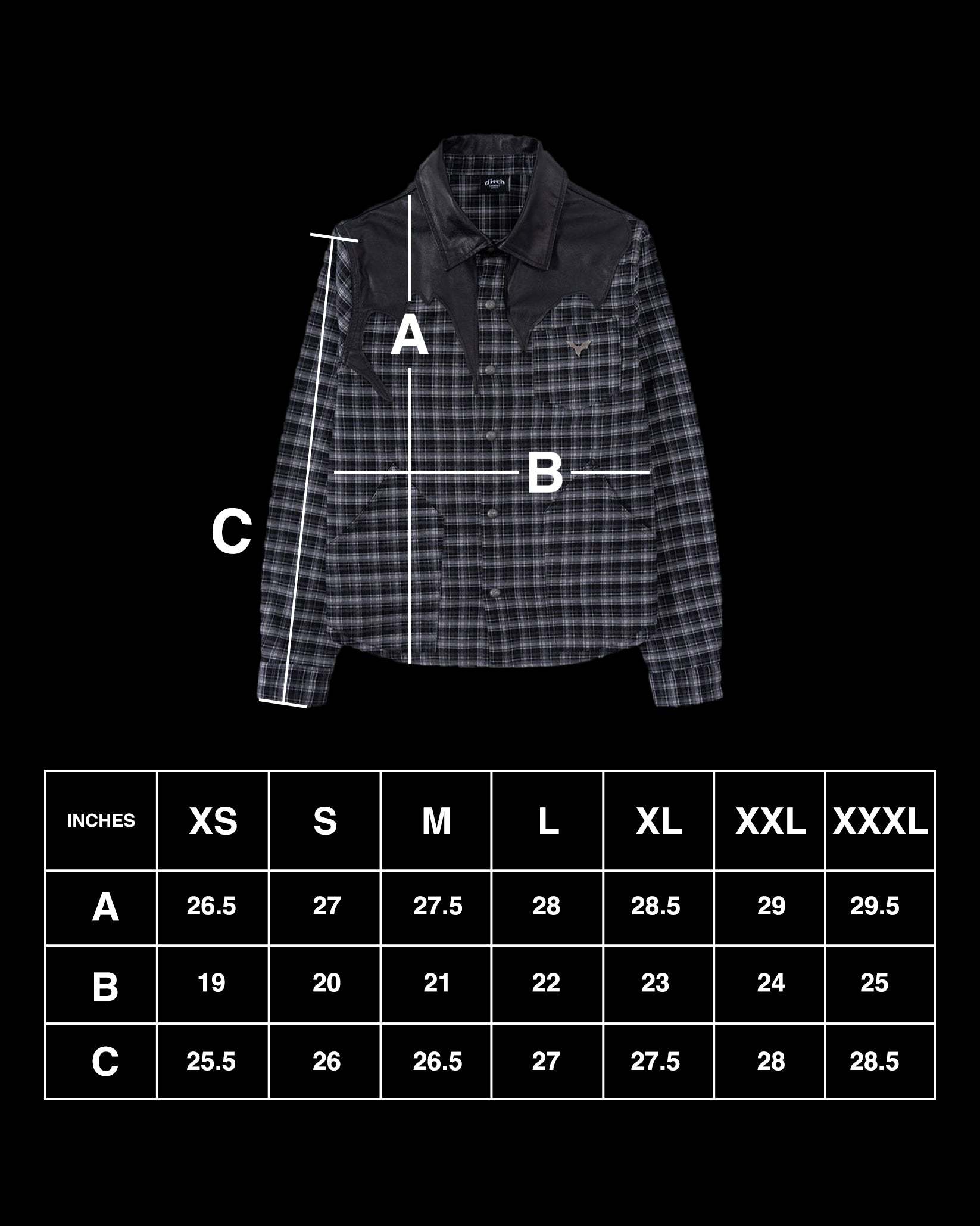 LEATHER FLANNEL (BLACK)-IYAMIUIO