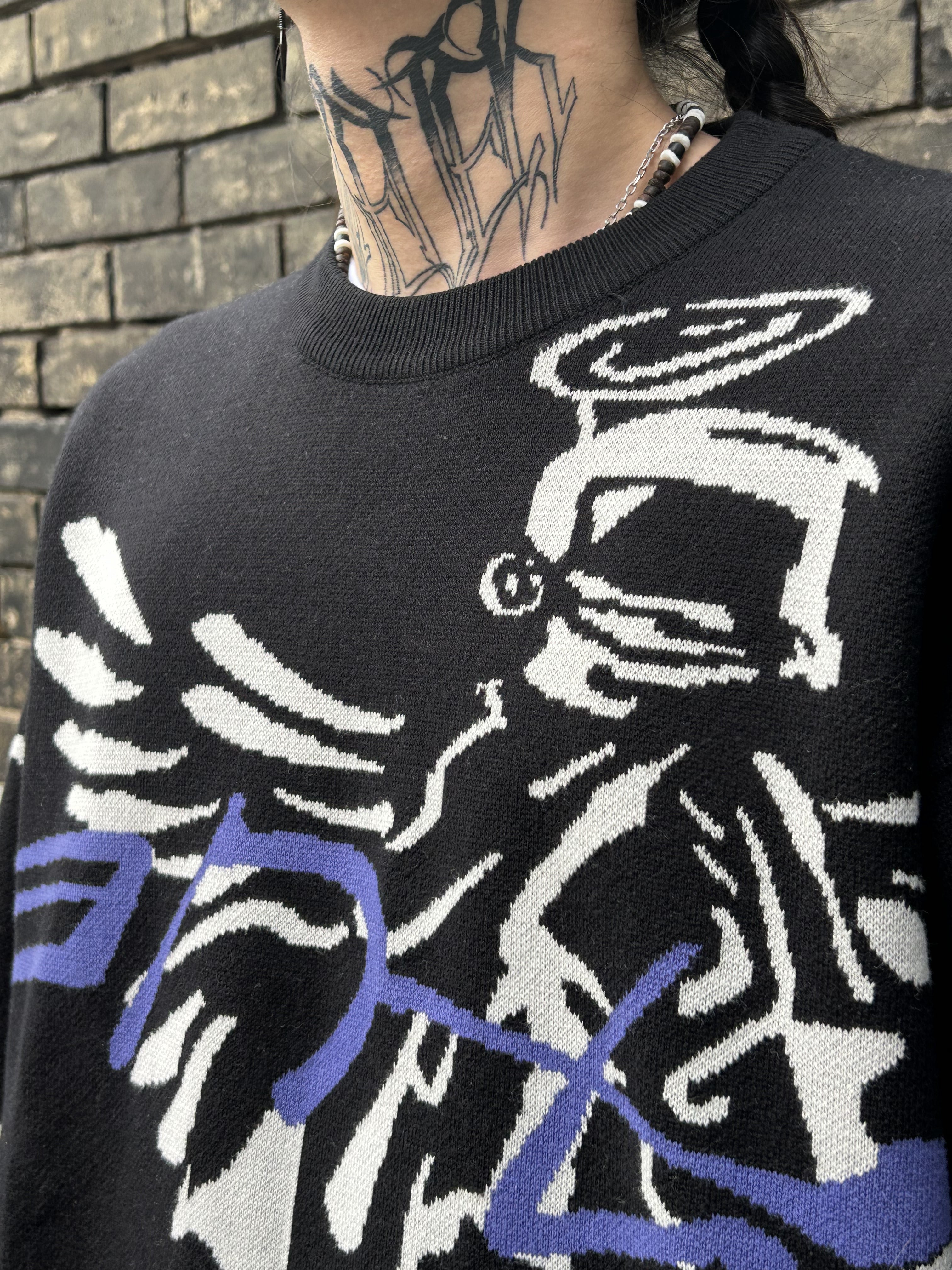 "Revival" Knit Black-IYAMIUIO