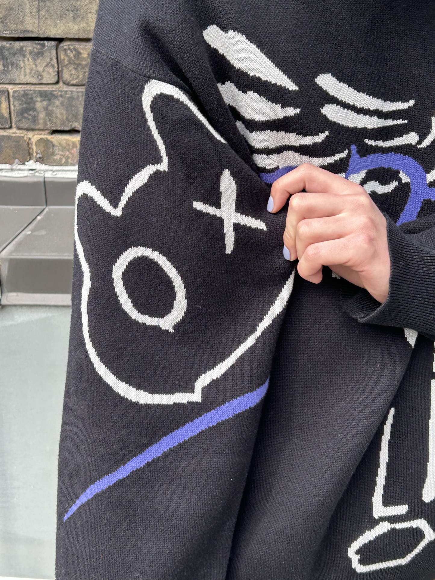 "Revival" Knit Black-IYAMIUIO