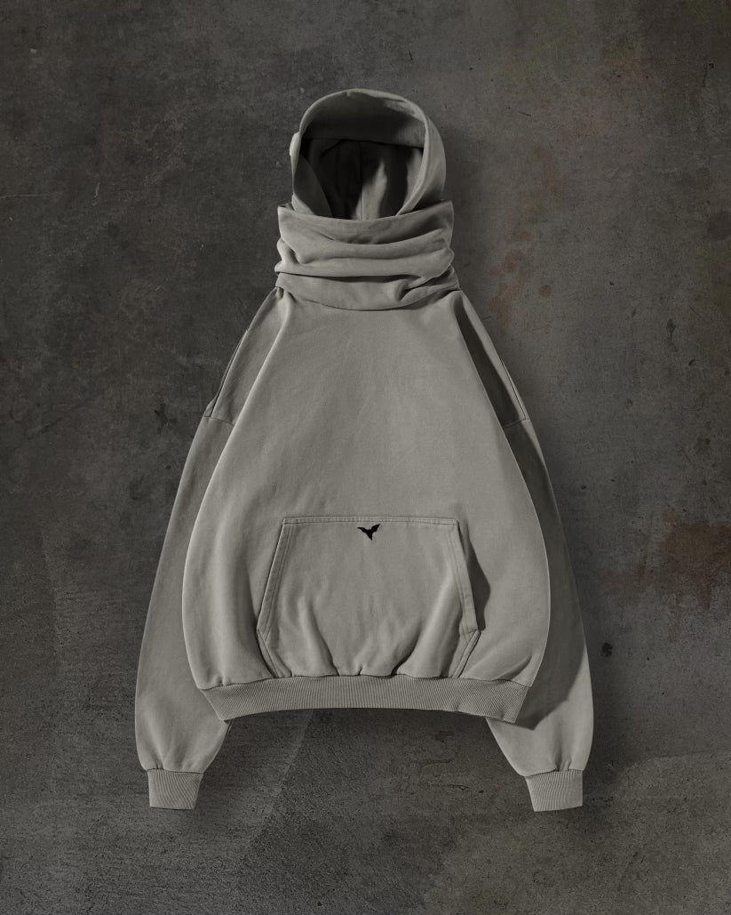 MASKED HOODIE (SAND)-IYAMIUIO