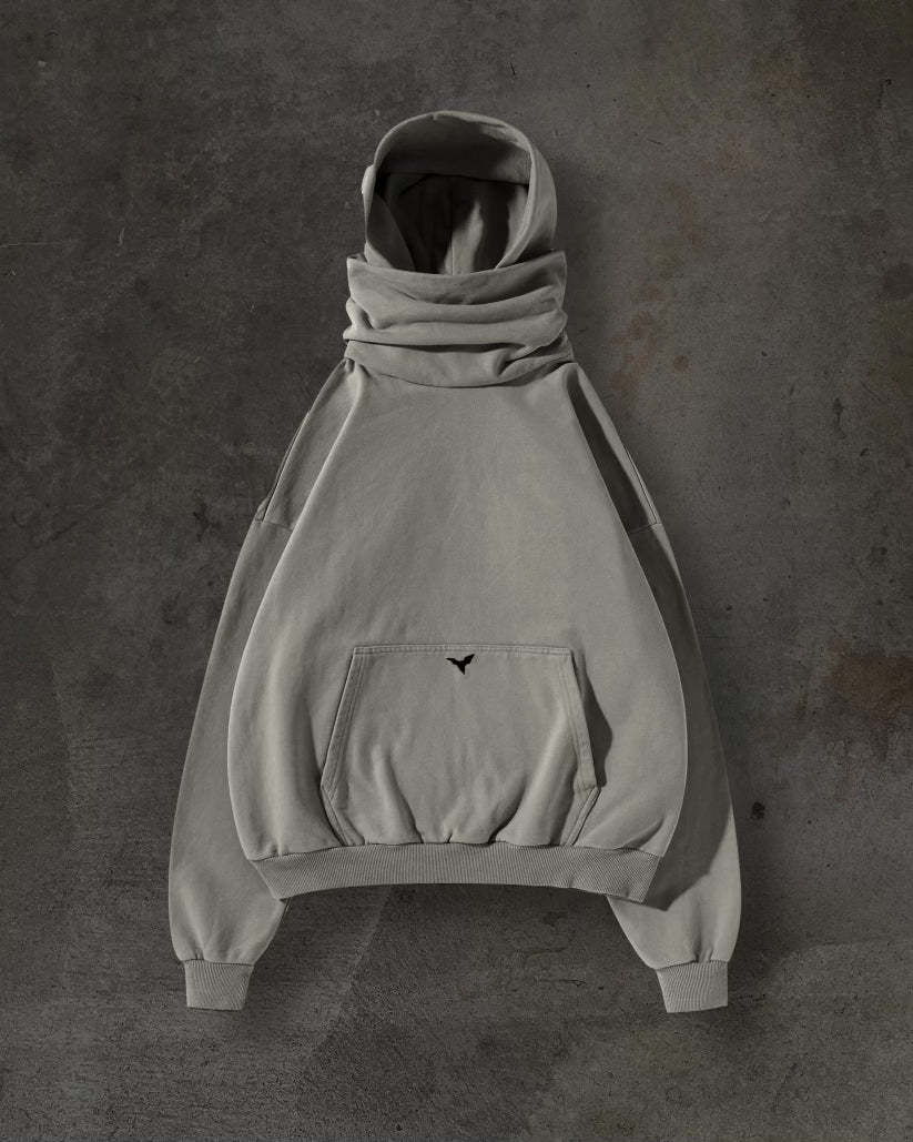 MASKED HOODIE (SAND)-IYAMIUIO