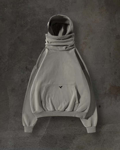 MASKED HOODIE (SAND)-IYAMIUIO