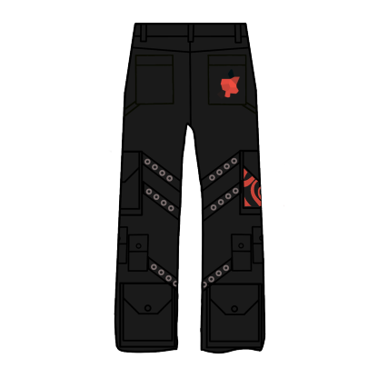 "Cursed Energy" Cargo Pants-IYAMIUIO
