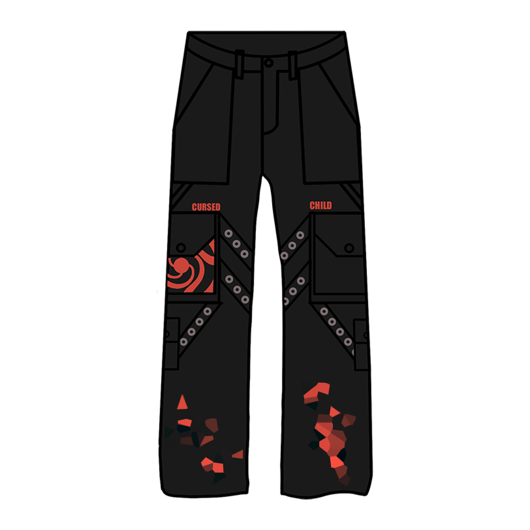 "Cursed Energy" Cargo Pants-IYAMIUIO