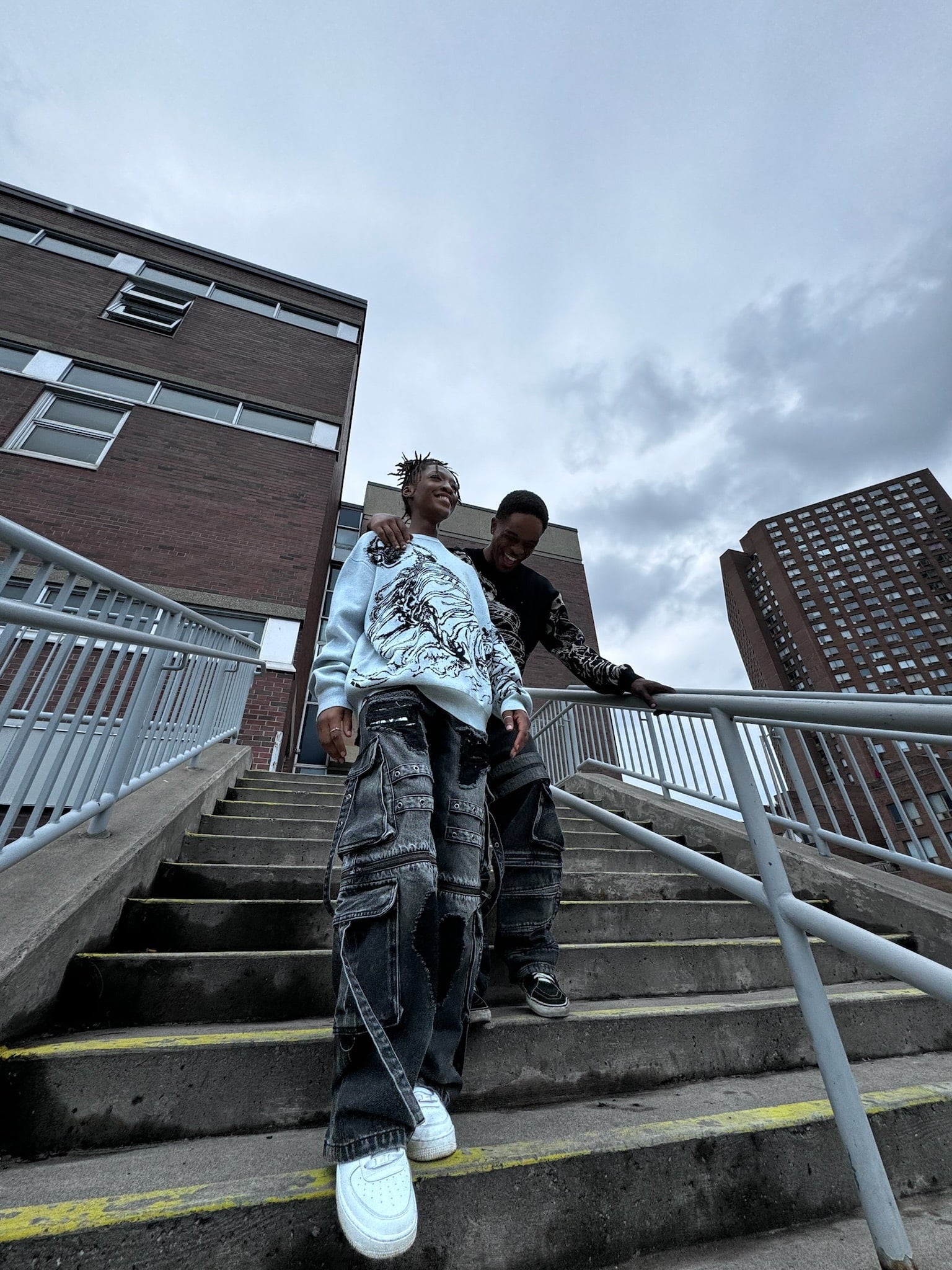 "Maria Wall" Cargo Pants-IYAMIUIO