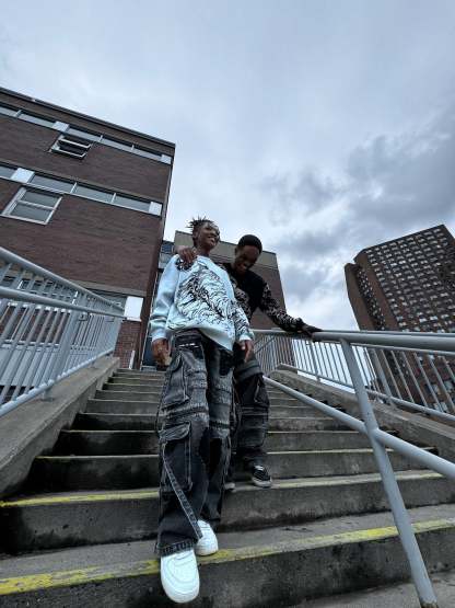 "Maria Wall" Cargo Pants-IYAMIUIO