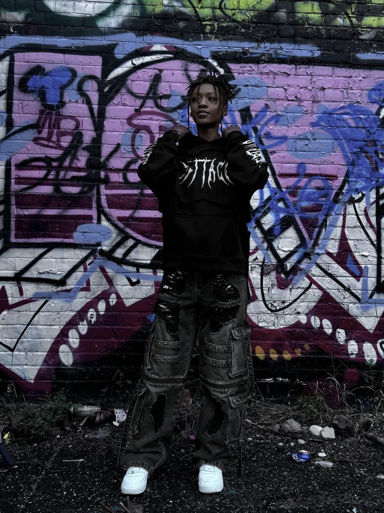 "Maria Wall" Cargo Pants-IYAMIUIO