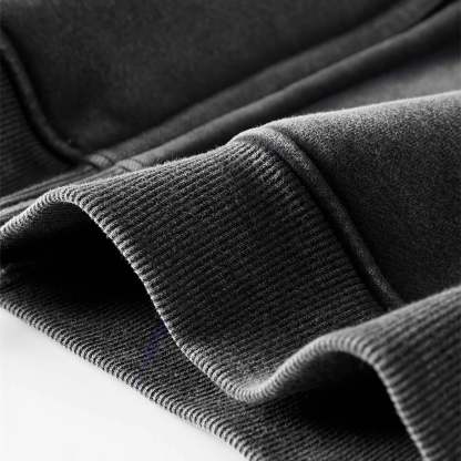 Loose Fit Washed Zip Up Hoodie-IYAMIUIO