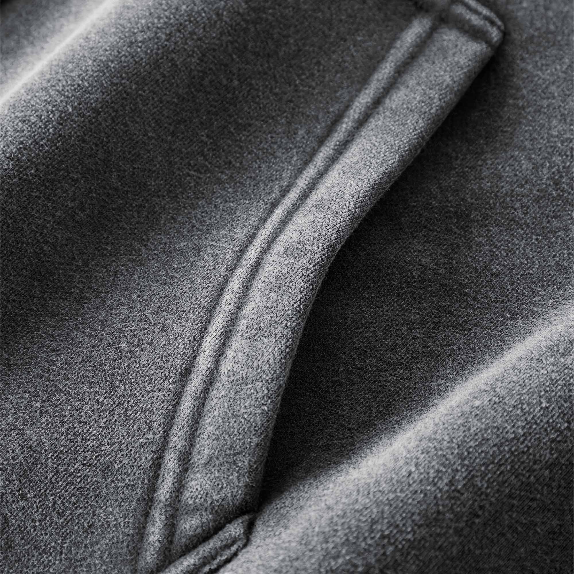 Loose Fit Washed Zip Up Hoodie-IYAMIUIO