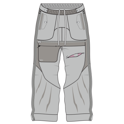 "Puppet Master" Parachute Pants-IYAMIUIO