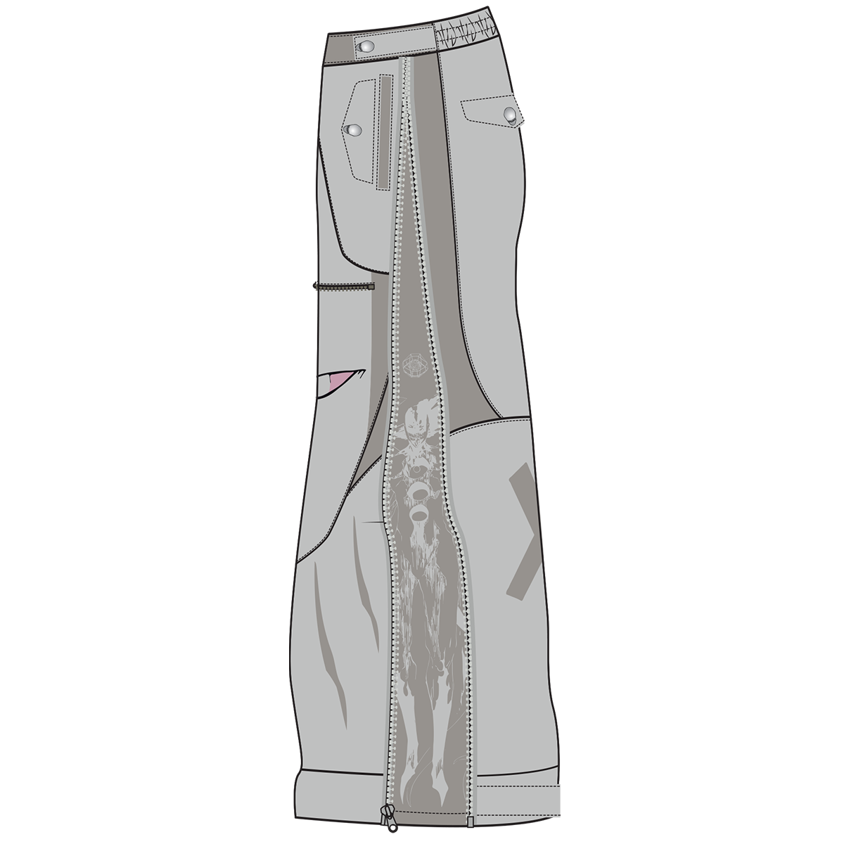 "Puppet Master" Parachute Pants-IYAMIUIO