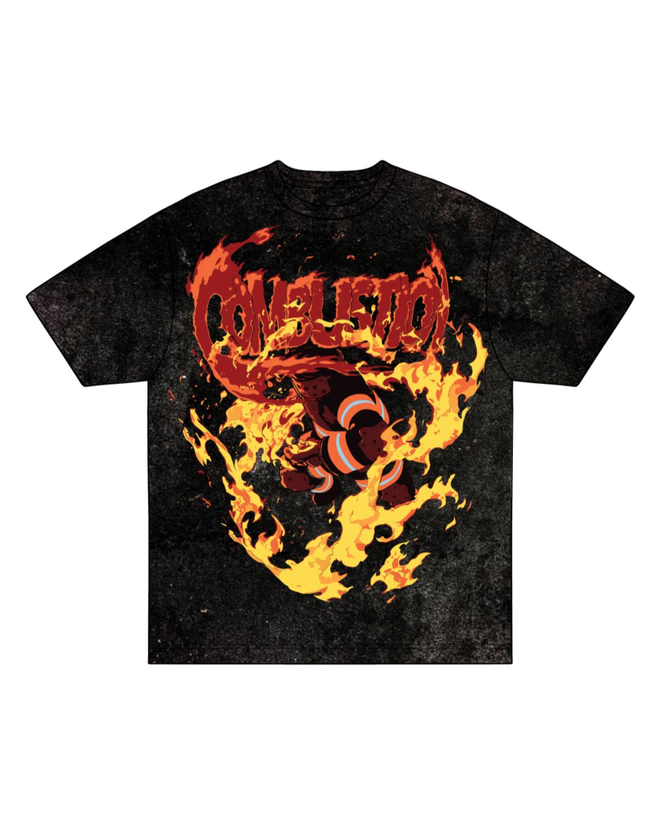 "INFERNO" T-shirt Black-IYAMIUIO