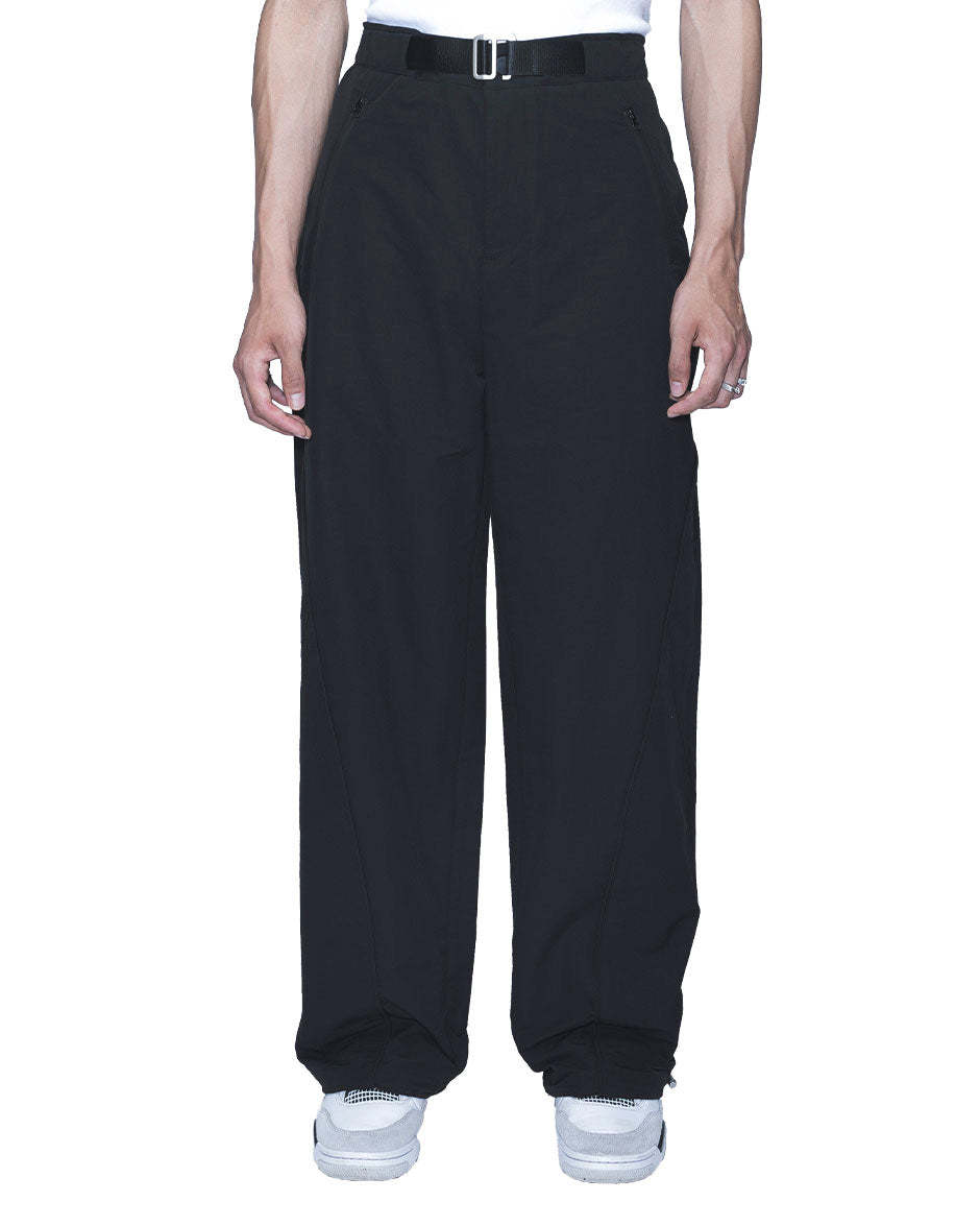 Nylon Sewing Line Pants-IYAMIUIO