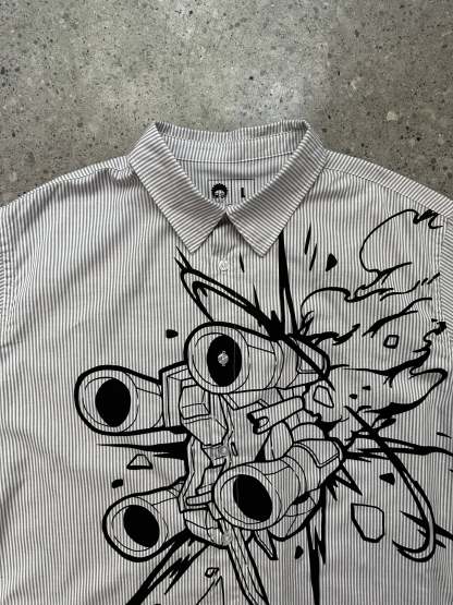 "Spaceship" Button Up-IYAMIUIO