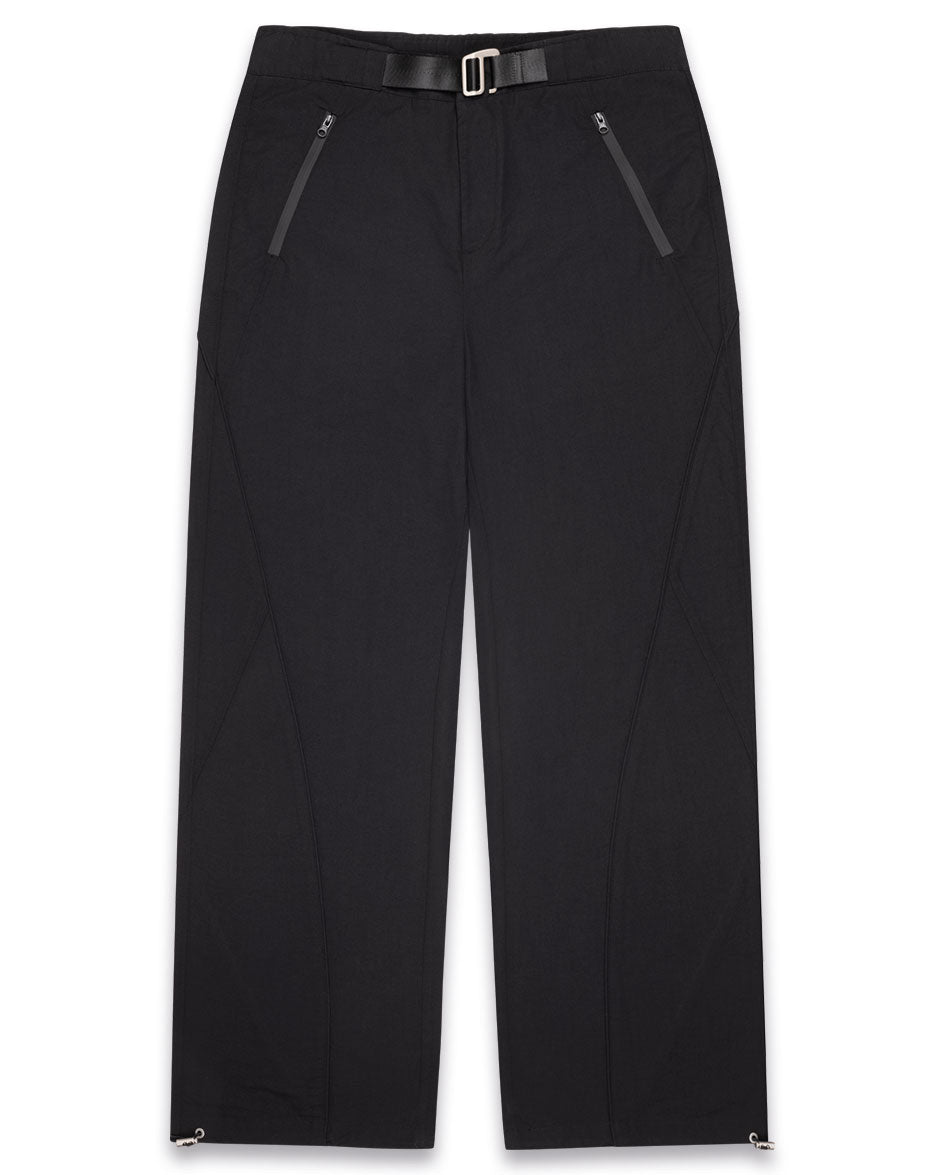 Nylon Sewing Line Pants-IYAMIUIO