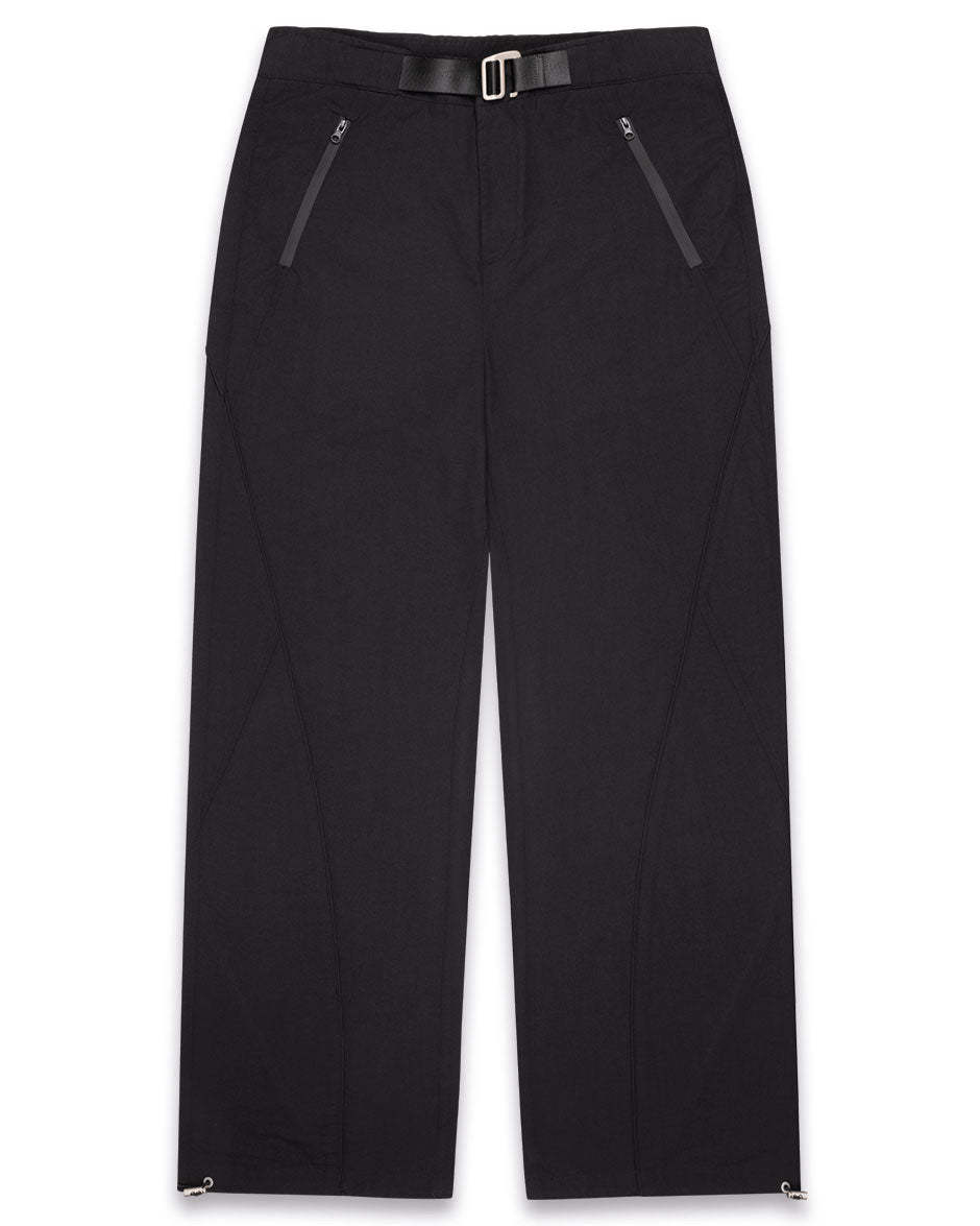 Nylon Sewing Line Pants-IYAMIUIO