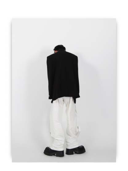 Irregular Slit Design Jacket-IYAMIUIO