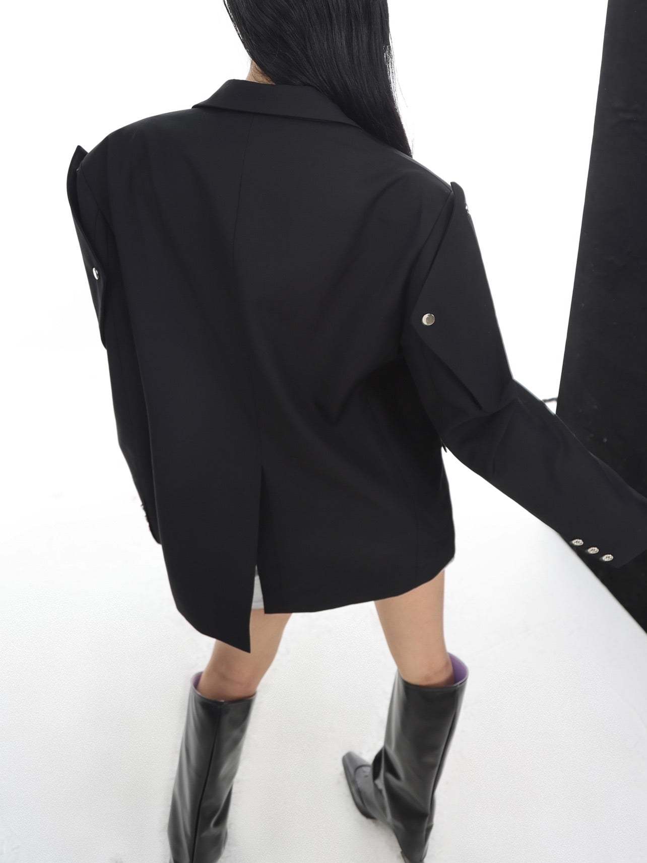 【23s July.】Button Shoulder Pad Suit-IYAMIUIO