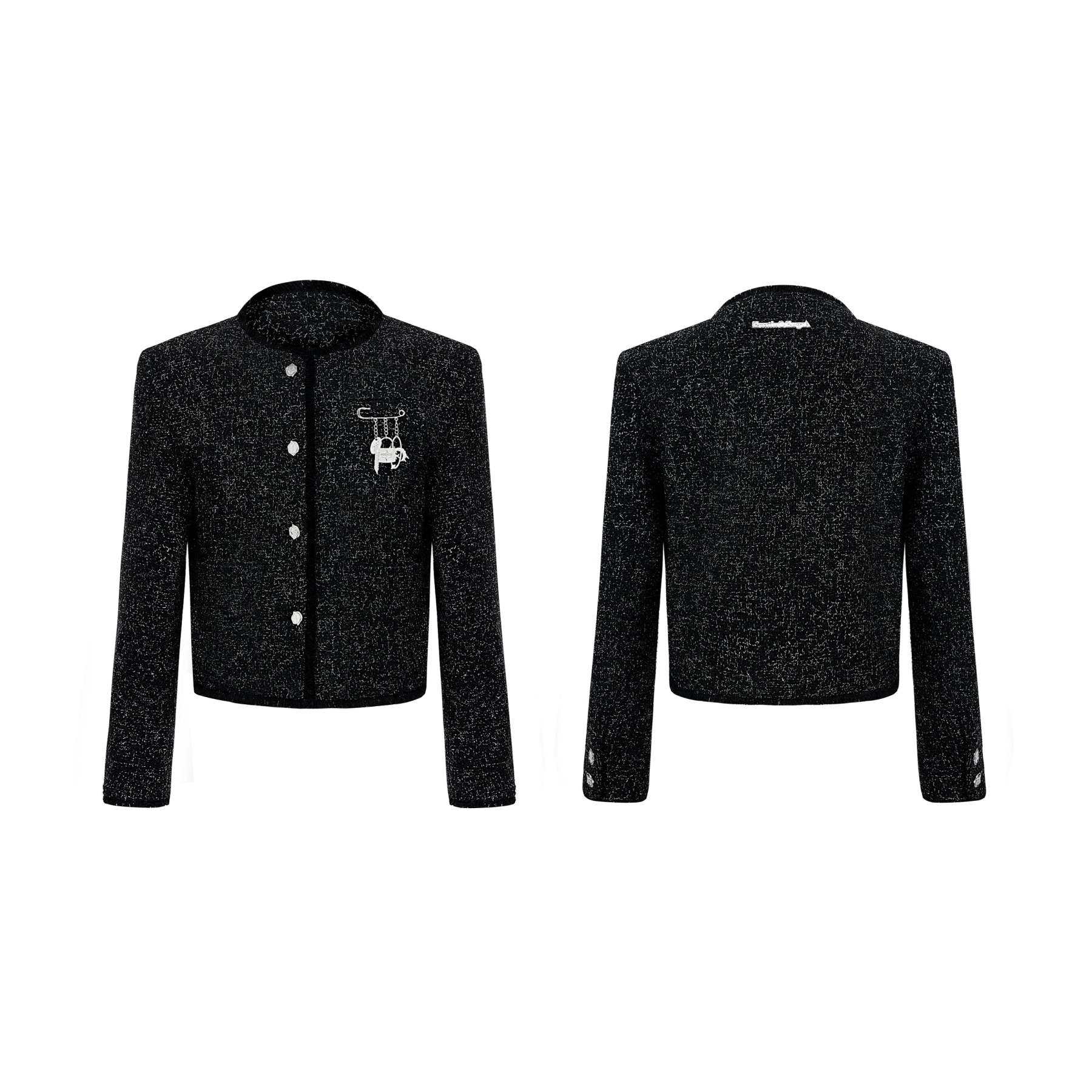 【24s Oct.】Chanel Style Shiny Texture Light Luxury Jacket-IYAMIUIO
