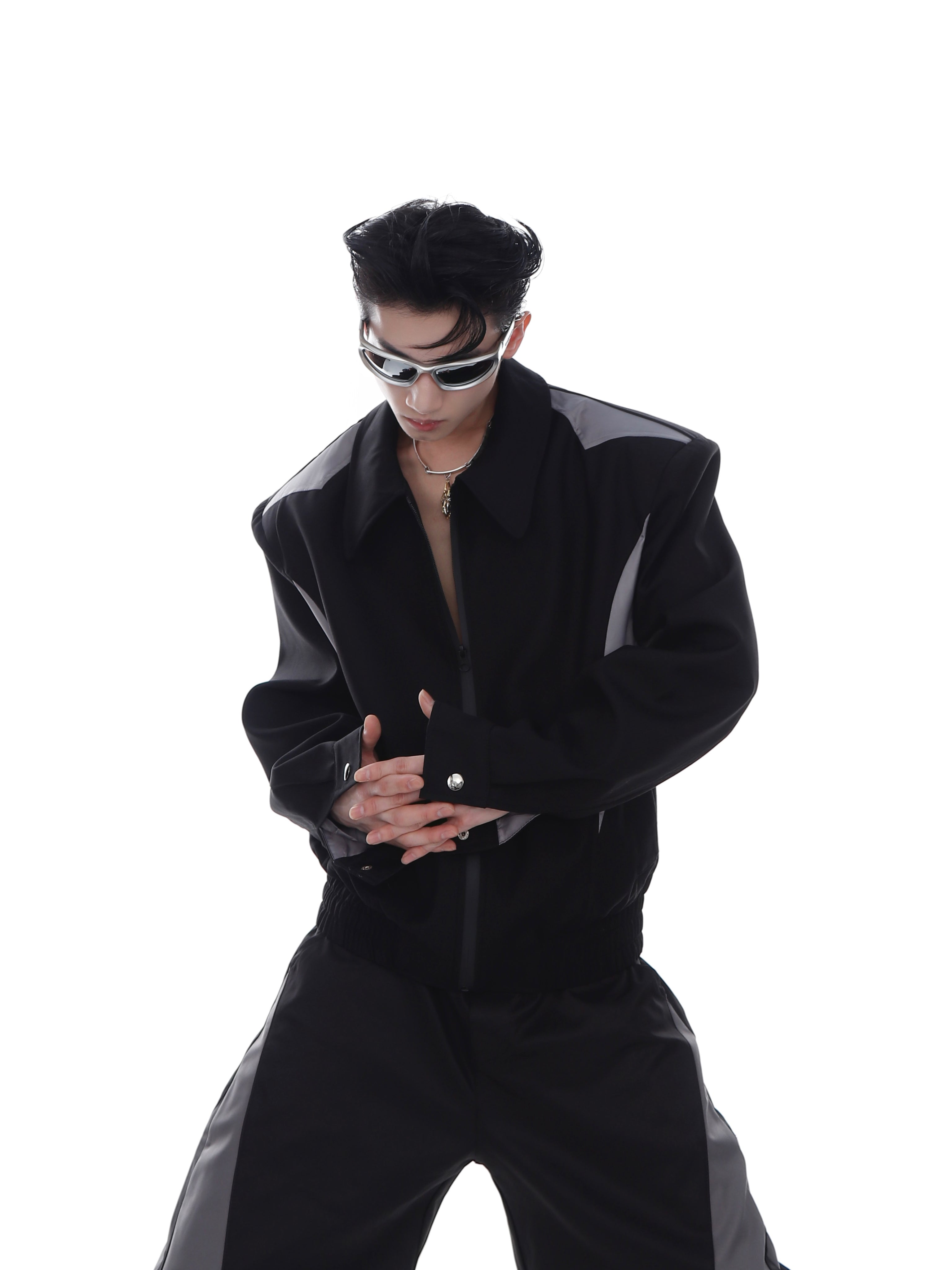 【23s Mar.】Shoulder Pads Thin Jacket-IYAMIUIO